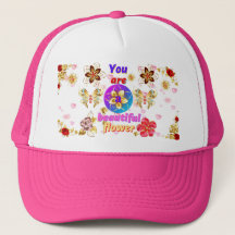 De magnifiques casquettes de fleurs.