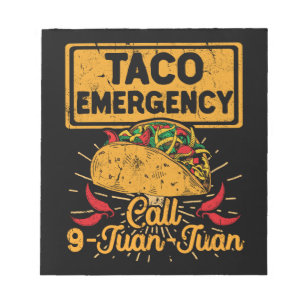 De Mayo des Taco-Notruf-9 Juan-Juan Cinco Notizblock