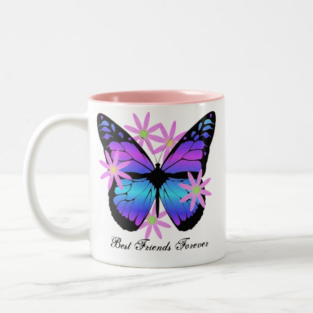 De meilleurs amis tasse de papillon pour toujours (Gauche)