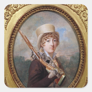 De Mereville Natalie de Laborde Quadratischer Aufkleber
