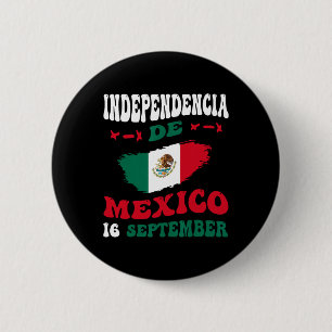De Mexico Flag Prix mexikanischer Unabhängigkeitst Button