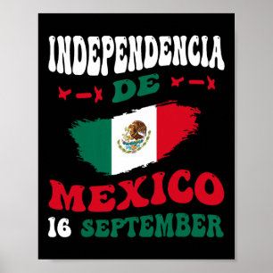 De Mexico Flag Prix mexikanischer Unabhängigkeitst Poster