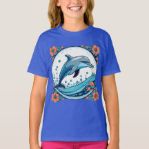 De mignons dauphins sautant dans l'océan T-Shirt