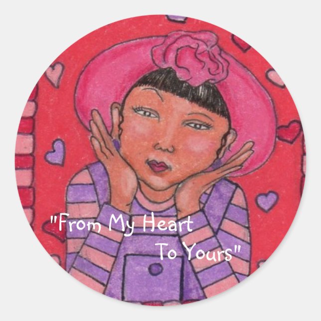 De Mon Coeur À Vos Stickers (Devant)