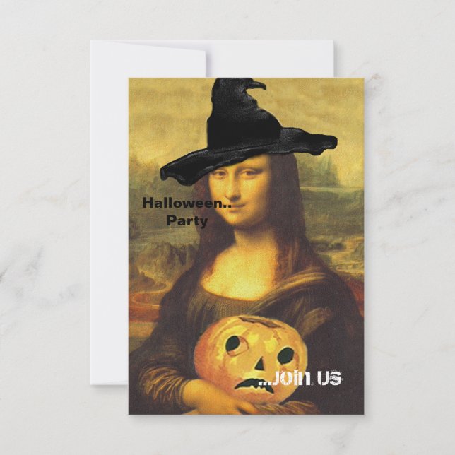 ~ de Mona Lisa dans des invitations de partie de (Devant)