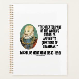 de Montaigne World: Grammatik-Fragen Planer