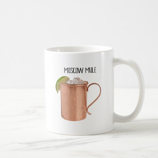 De Moscou de mule d'en cuivre de tasse poly dessin (Droite)