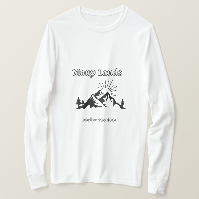 De Nombreuses Terres Sous Un T-shirt Classique Sol (Design devant)