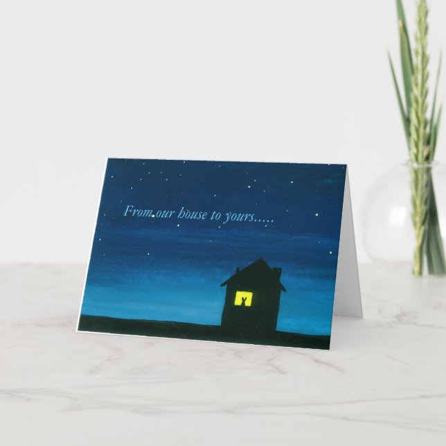 De notre maison à votre belle carte de Pâques (Devant)