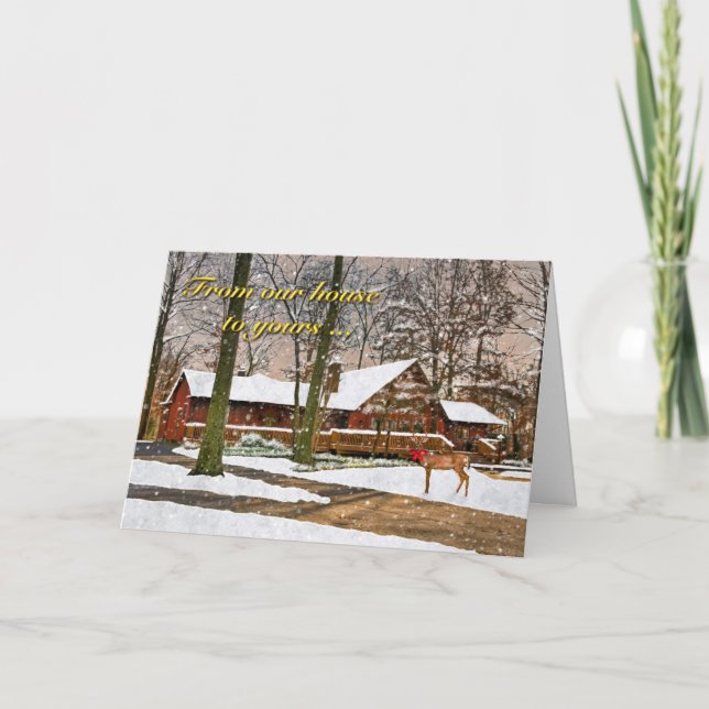 De notre maison à votre carte de Noël (Devant)