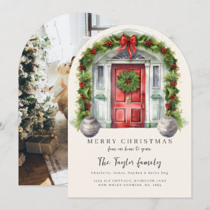De notre maison à votre carte de vacances de Noël