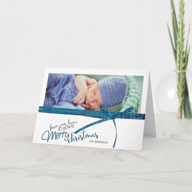 De Notre Maison À Votre Joyeuse Carte De Noël (Devant)