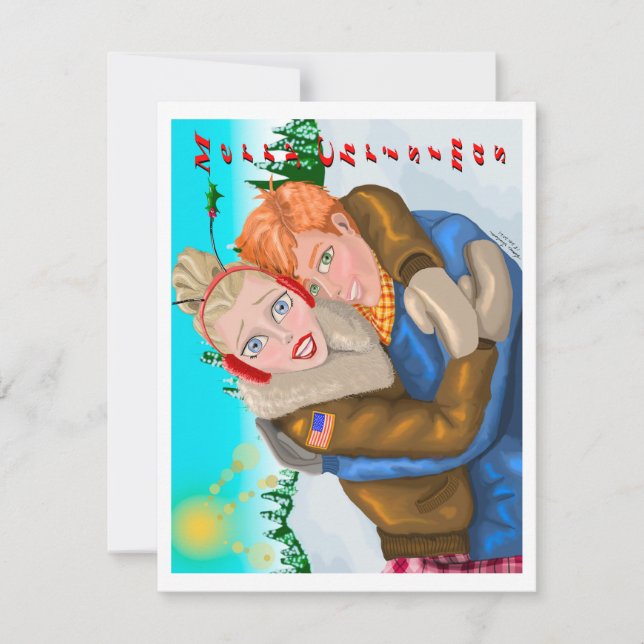 De nous à vous Carte de voeux de Noël (Devant)