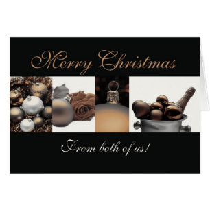 De nous deux Joyeux Noël sépia