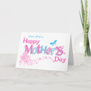 De Nous tous Fête des mères avec carte des fleurs