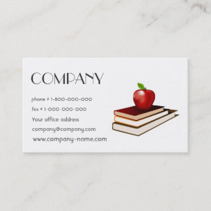 De nouveau au carte de visite d'école