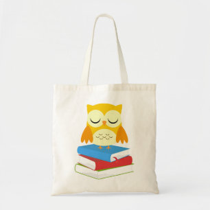 De nouveau au sac fourre-tout à toile de hibou de