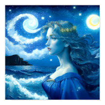 🌌 de nuit étoilée - affiche d'Imaginaire de la dé