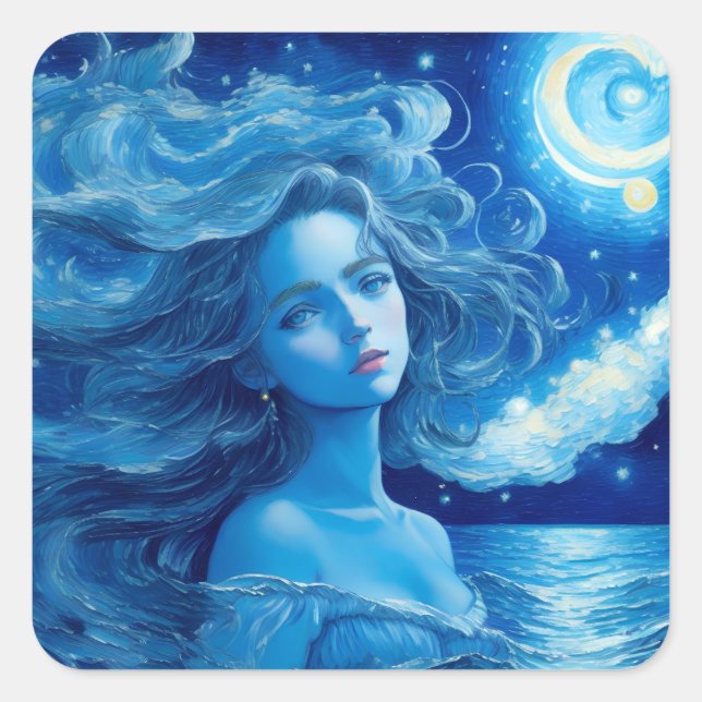 🌌 de nuit étoilée - Autocollant d'Imaginaire de d (Devant)