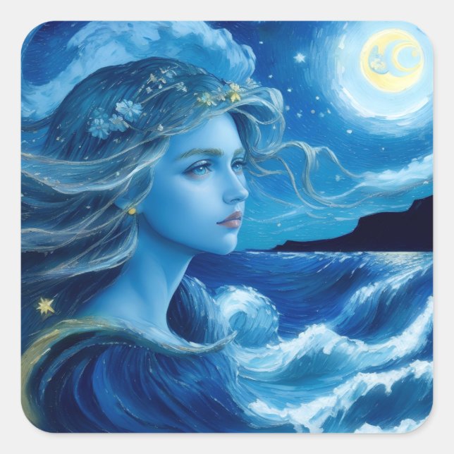 🌌 de nuit étoilée - Autocollant d'Imaginaire de d (Devant)