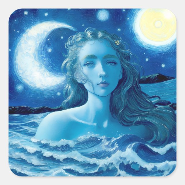 🌌 de nuit étoilée - Stickers magiques de la déess (Devant)
