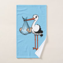 De ooievaar en de baby jongen.