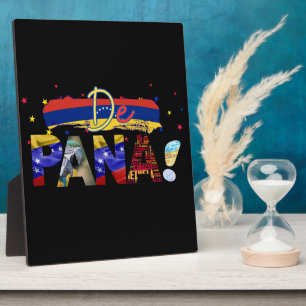 De Pana Venezuela Slang venezolanische Kultur Lieb Fotoplatte