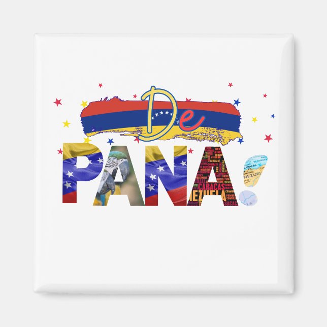 De Pana Venezuela Slang venezolanische Kultur Lieb Magnet (Vorne)