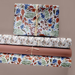 De Papier Cadeau Palette d'automne feuille Berries Trio