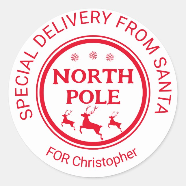 de père Noël stickers pôle nord (Devant)