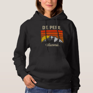 De Pere Wisconsin Retro City Staat Usa Hoodie