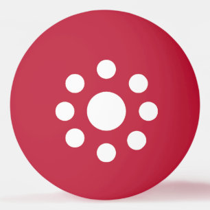 De Ping Pong Balle ping-pong  blanc/rouge  New Design SUISSE