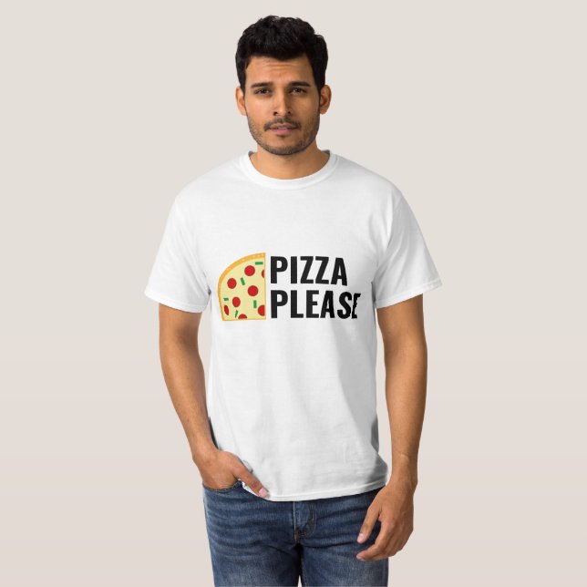 De pizza T-shirt svp (Devant entier)