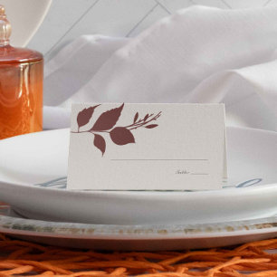 De Placement Boho Burgundy Fall Folift Mariage Carte Place