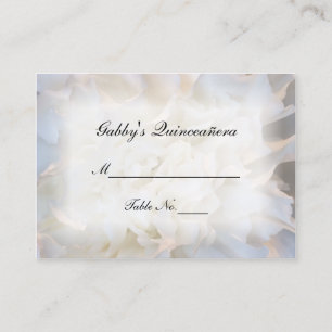 De Placement Carte blanche Floral Quinceañera