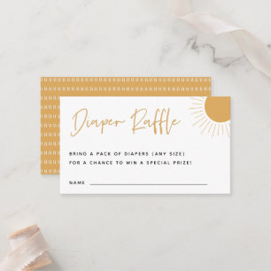 De Placement Carte Boho Sunshine Diaper Raffin Enceinte
