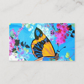 De Placement Carte d'affichage Papillon rose et bleu