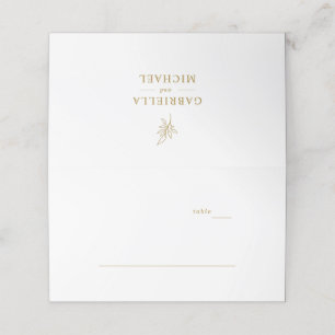 De Placement Carte d'escorte classique minimaliste pliée