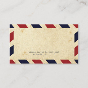 De Placement Carte d'escorte vintage Airmail