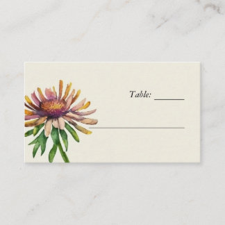 De Placement Carte fleur sauvage Floral Mariage Place