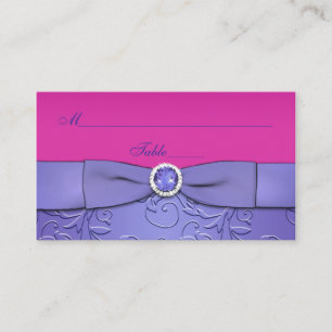 De Placement CARTE IMPRIMÉE RIBBON Fuchsia, Floral Violet