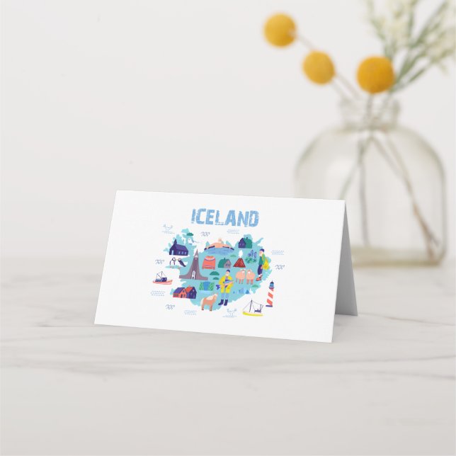De Placement Carte Islande (Devant)