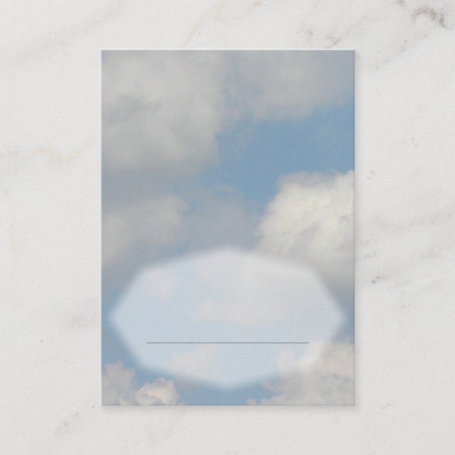 De Placement Carte Mariage Cloud (Devant)