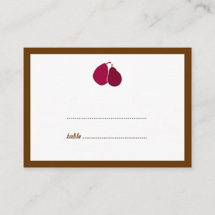 De Placement Carte mariage d'escorte rouge parfaite
