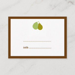De Placement Carte mariage d'escorte verte parfaite
