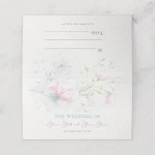 De Placement Carte Mariage Pink Magnolia