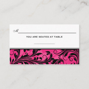 De Placement Carte Mariage Place Pink Black