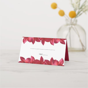 De Placement Carte Mariage Red Plumeria Frangipani