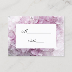 De Placement Carte Mariage Soft Rose Hydrangea