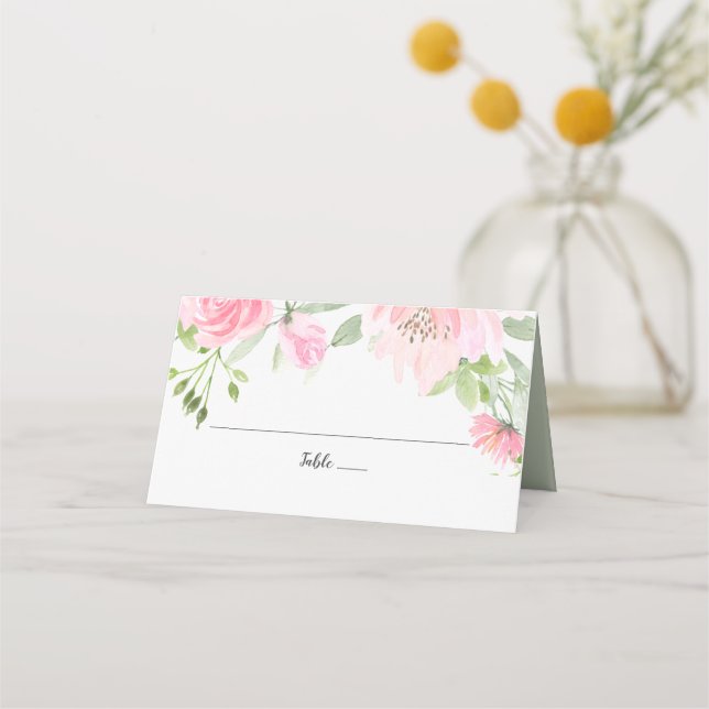 De Placement Carte Mariage Spring Peony (Devant)